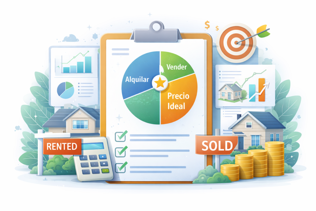 Estrategia para vender o alquilar